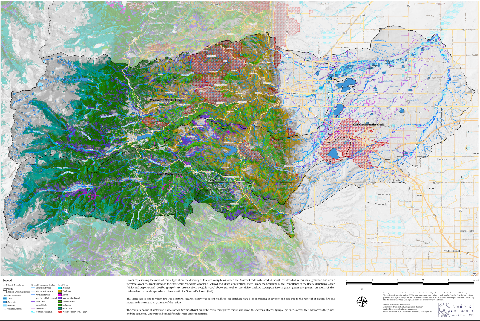 Boulder Watershed Map