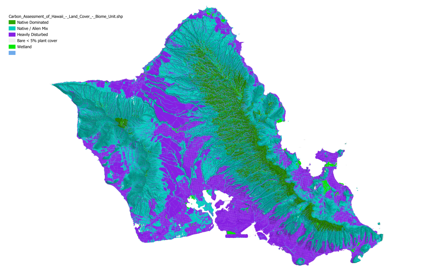 Vegetation of O'ahu